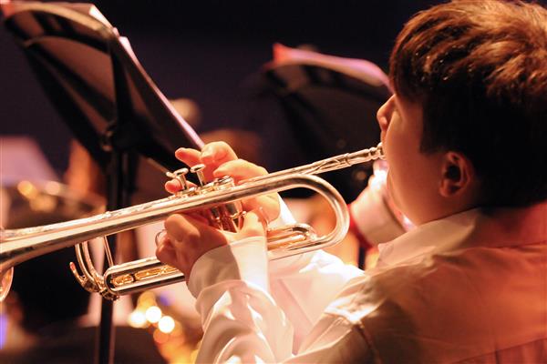 Students performing at the 2023-2024 All County Jazz Concert